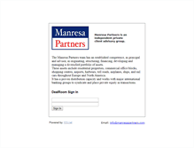 Tablet Screenshot of manresapartners.com